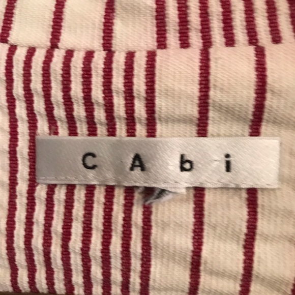 cabi stripe seersucker captains jacket blazer - Picture 5 of 6